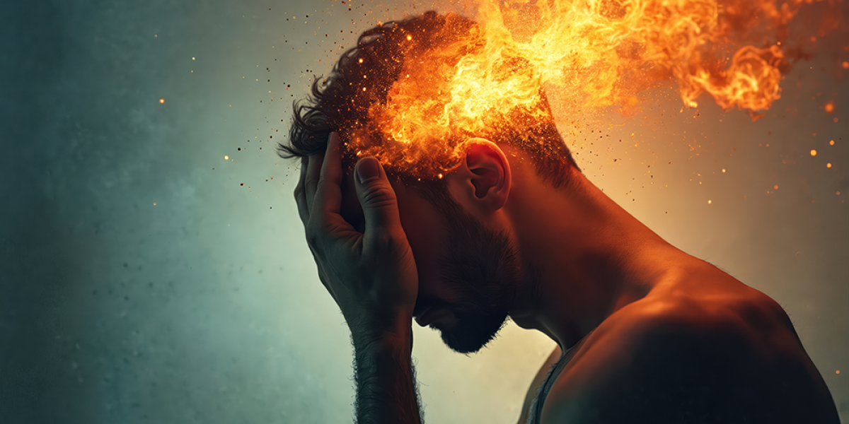 Person putting hands on face in dispair