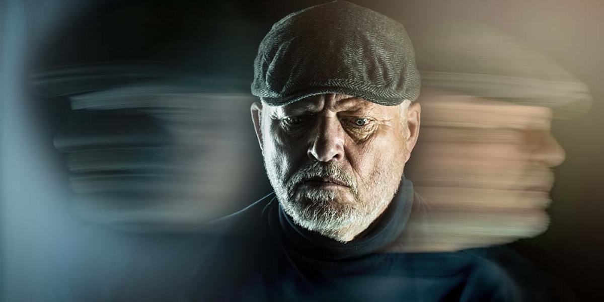 Man with mind racing